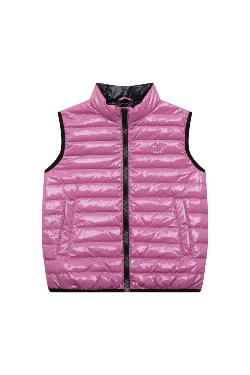 Herno Quilted Down Vest — Pink