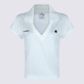 Courreges T-Shirts And Polos Heritage White/black _pl