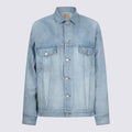 Balenciaga Jackets Dirty Light Blue _co