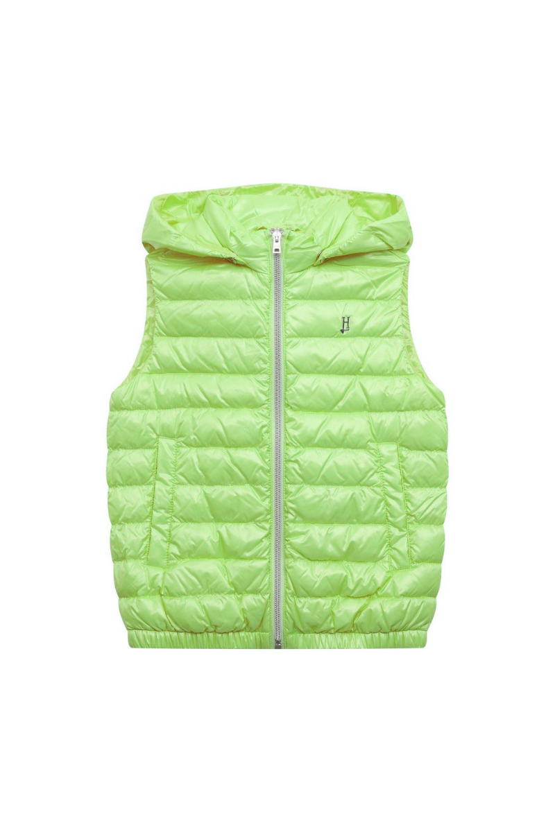 Herno Quilted Puffer Vest — Yellow