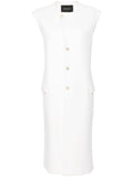 Fabiana Filippi Felted Merino-Cashmere Coat — White