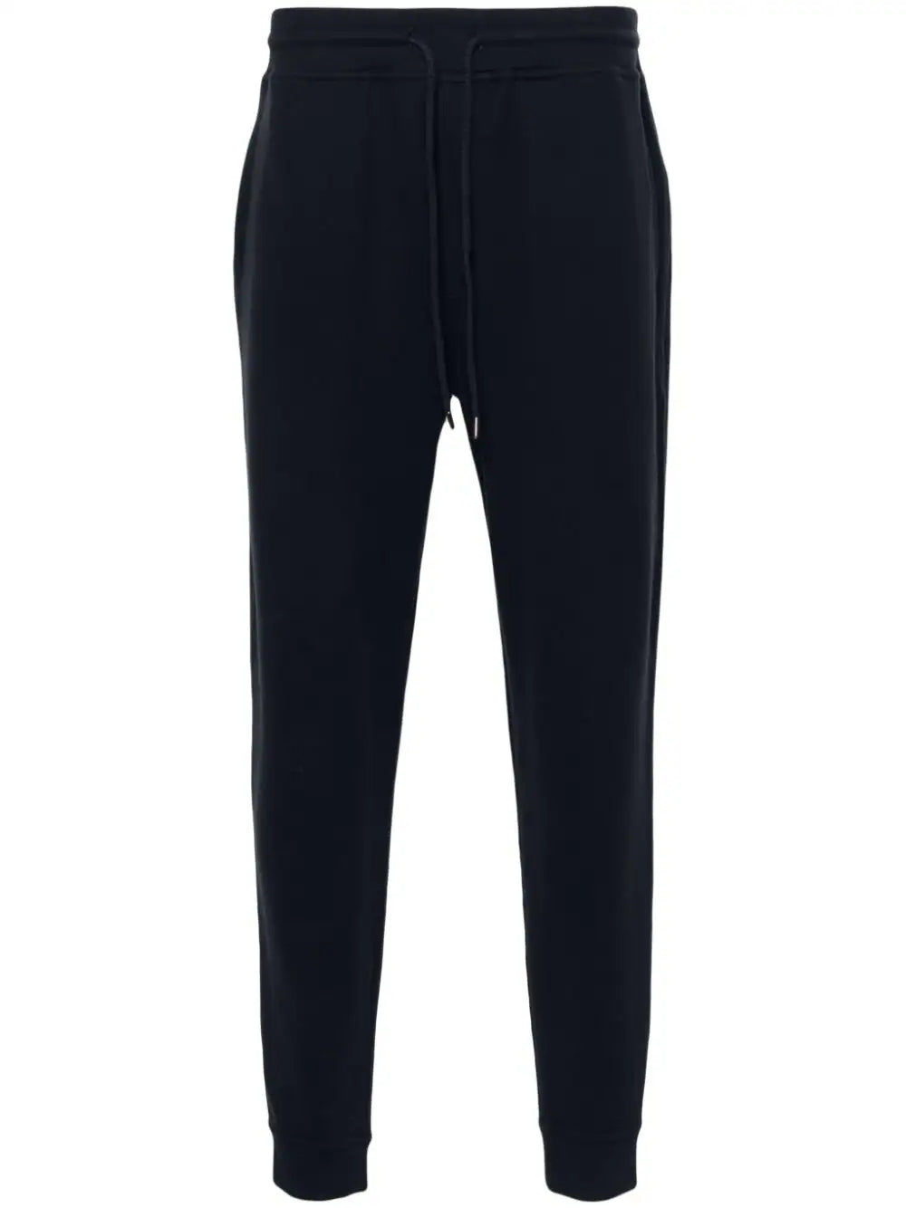 Brunello Cucinelli Logo-Print Cotton Blend Joggers — Navy
