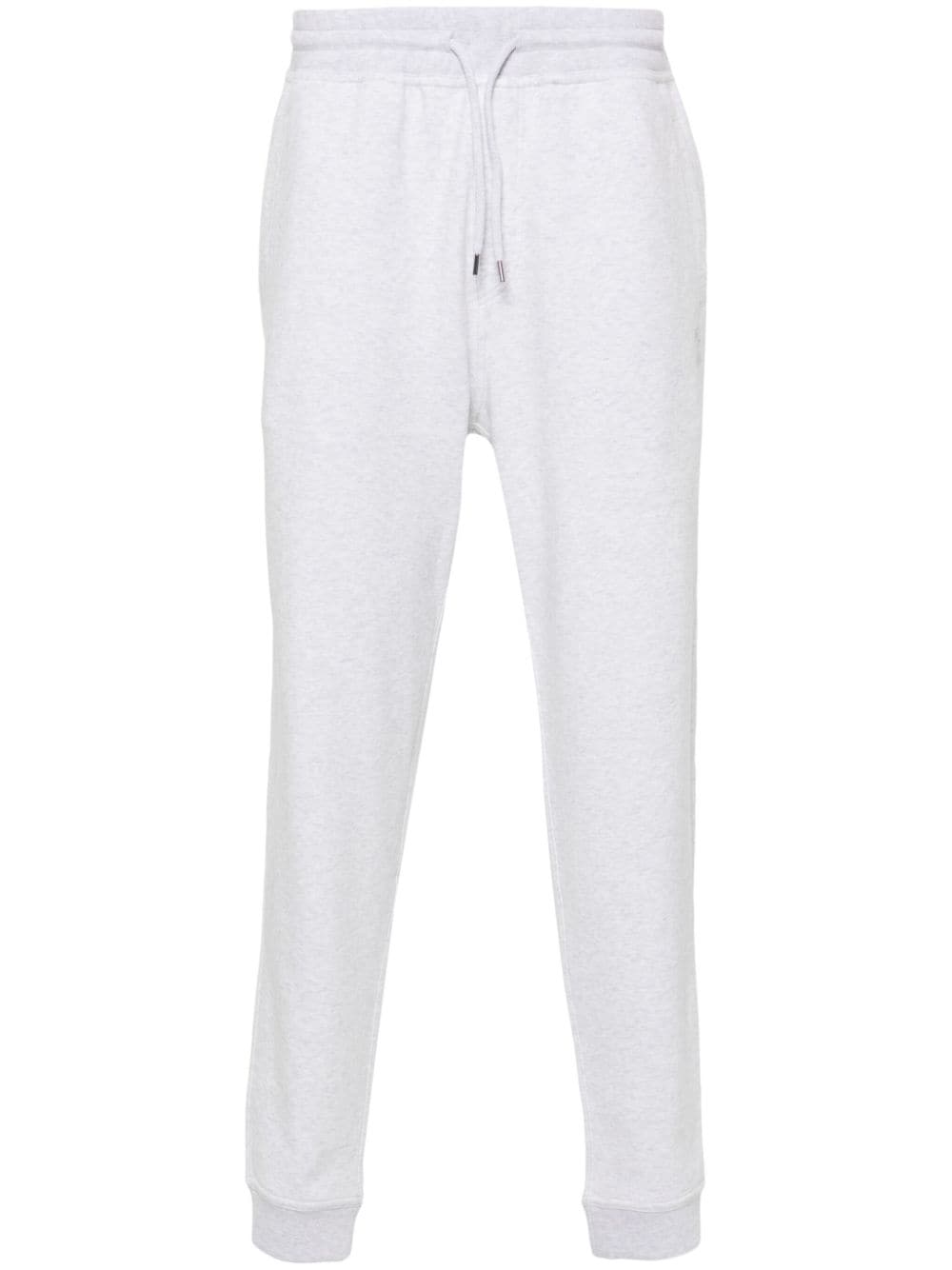 Brunello Cucinelli Logo-Print Cotton-Blend Joggers — grey