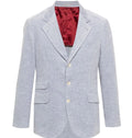 Brunello Cucinelli Ribbed Corduroy Blazer — Grey
