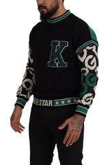 Men's Logo-Embroidered Cotton Sweatshirt Black Sweatshirts