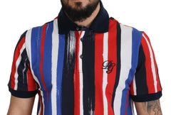Men's Multicolor Cotton Polo Top T-Shirt