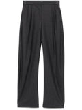 Brunello Cucinelli Virgin Wool Tailored Trousers — grey