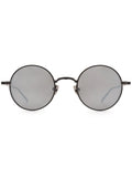 Matsuda Titanium Round-Frame Sunglasses — Silver