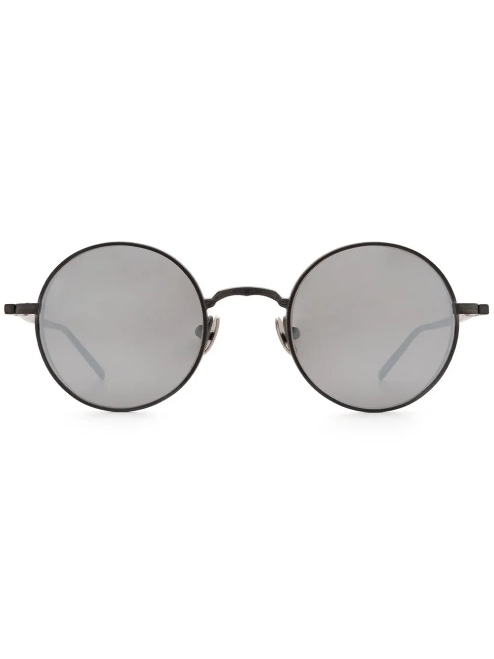 Matsuda Titanium Round-Frame Sunglasses — Silver