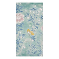 Floral Bird Bath Towel with Soft Blue and Pink Design