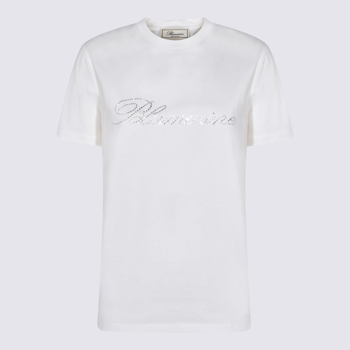 Blumarine T-Shirts And Polos Natural White/crysta _co