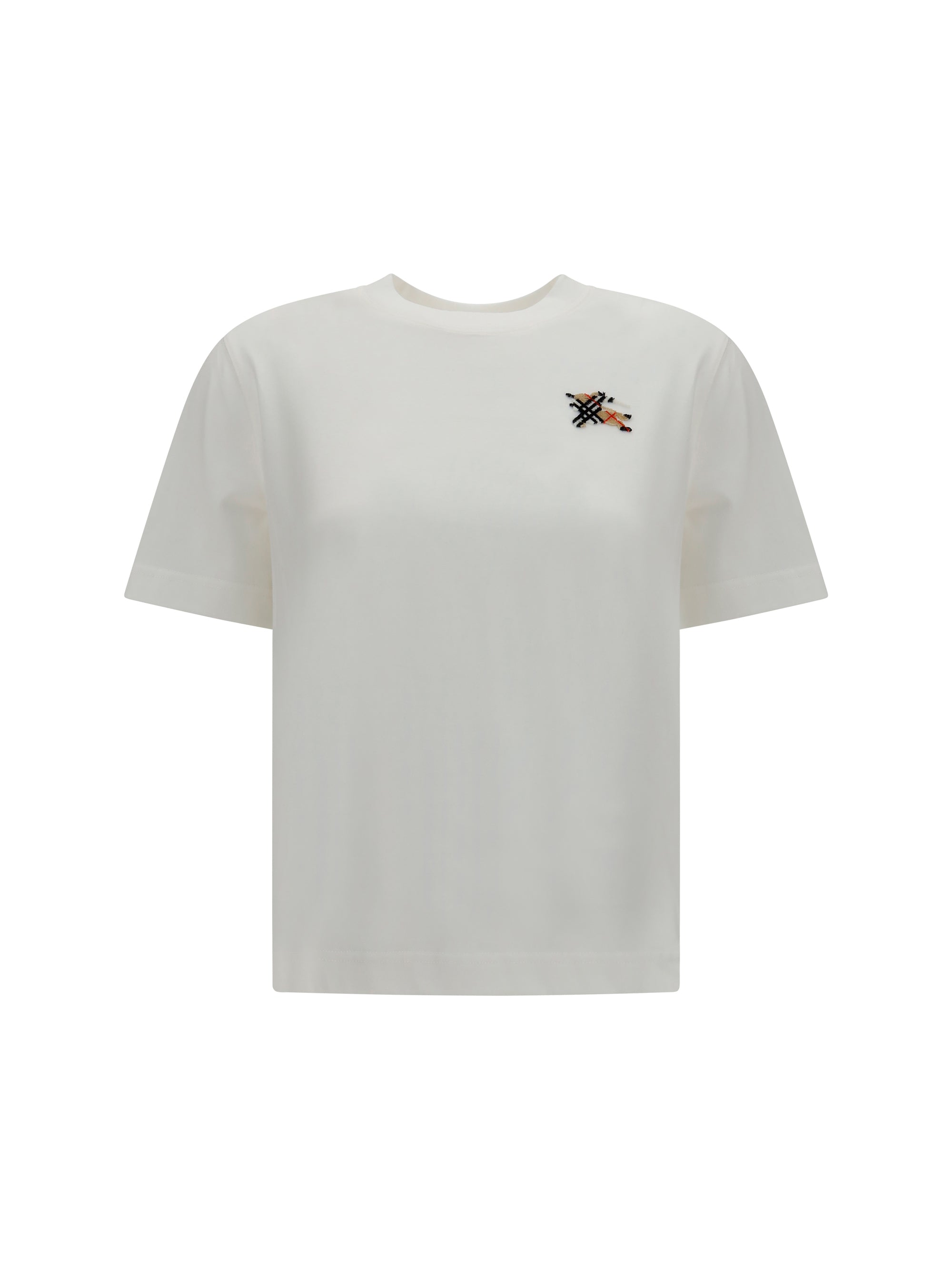 Burberry Knight Check T-Shirt — White