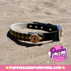 Cornish Tartan Handmade Dog Collar - 2 Colour 20mm