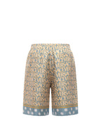 Versace Shorts Blue Seta
