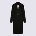 SportMax Coats Black _wv