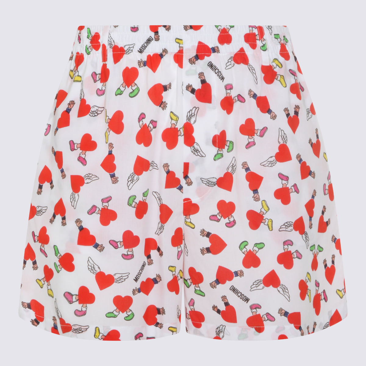 Moschino Shorts White _co