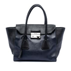 Bicolor Glace Calf Sound Lock Satchel