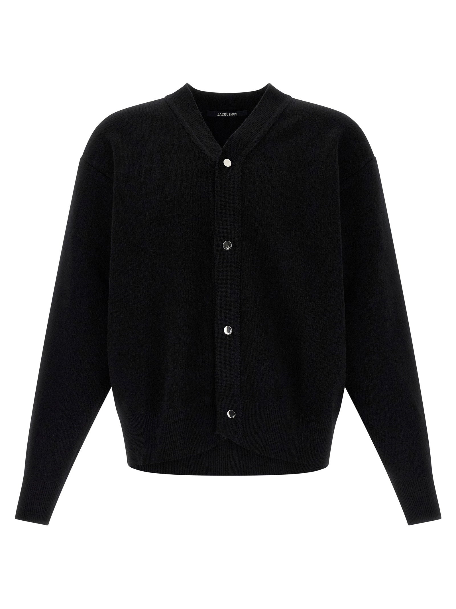 Jacquemus Merino Wool Blend Cardigan — Black