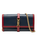 Bicolor Calfskin Jackie 1961 Wallet On Chain