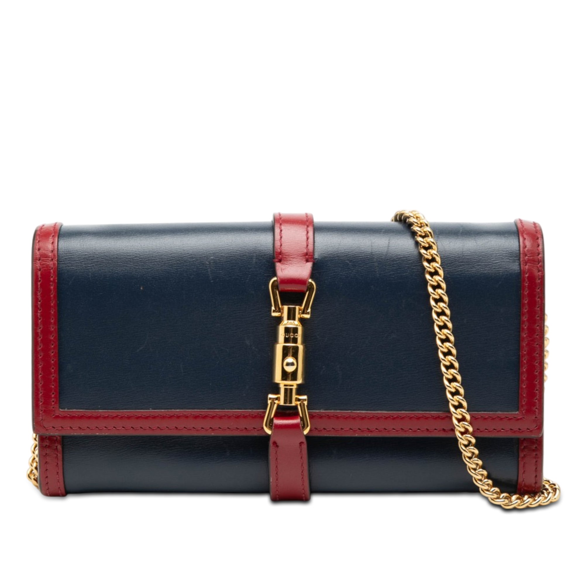 Bicolor Calfskin Jackie 1961 Wallet On Chain