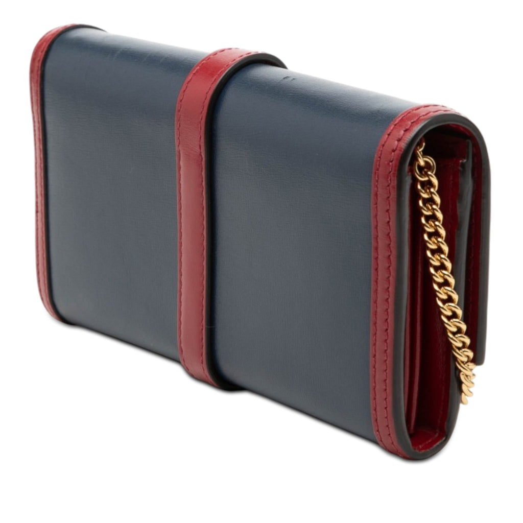 Bicolor Calfskin Jackie 1961 Wallet On Chain
