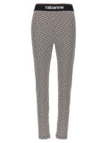 Paco Rabanne Logo-Monogram Leggings — Black