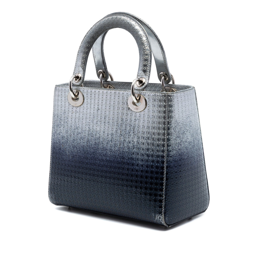 Medium Ombre Metallic Patent Microcannage Lady Dior