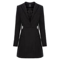 Black Cut-out Blazer Dress