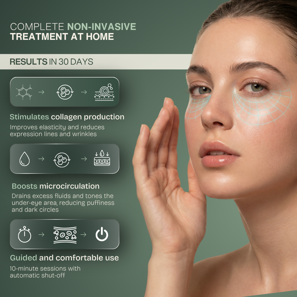 Reparador Bolsas y Ojeras con LED y Microcorriente