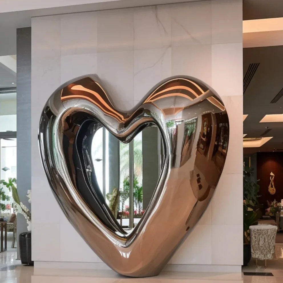 OSO Stainless Steel Heart Mirror