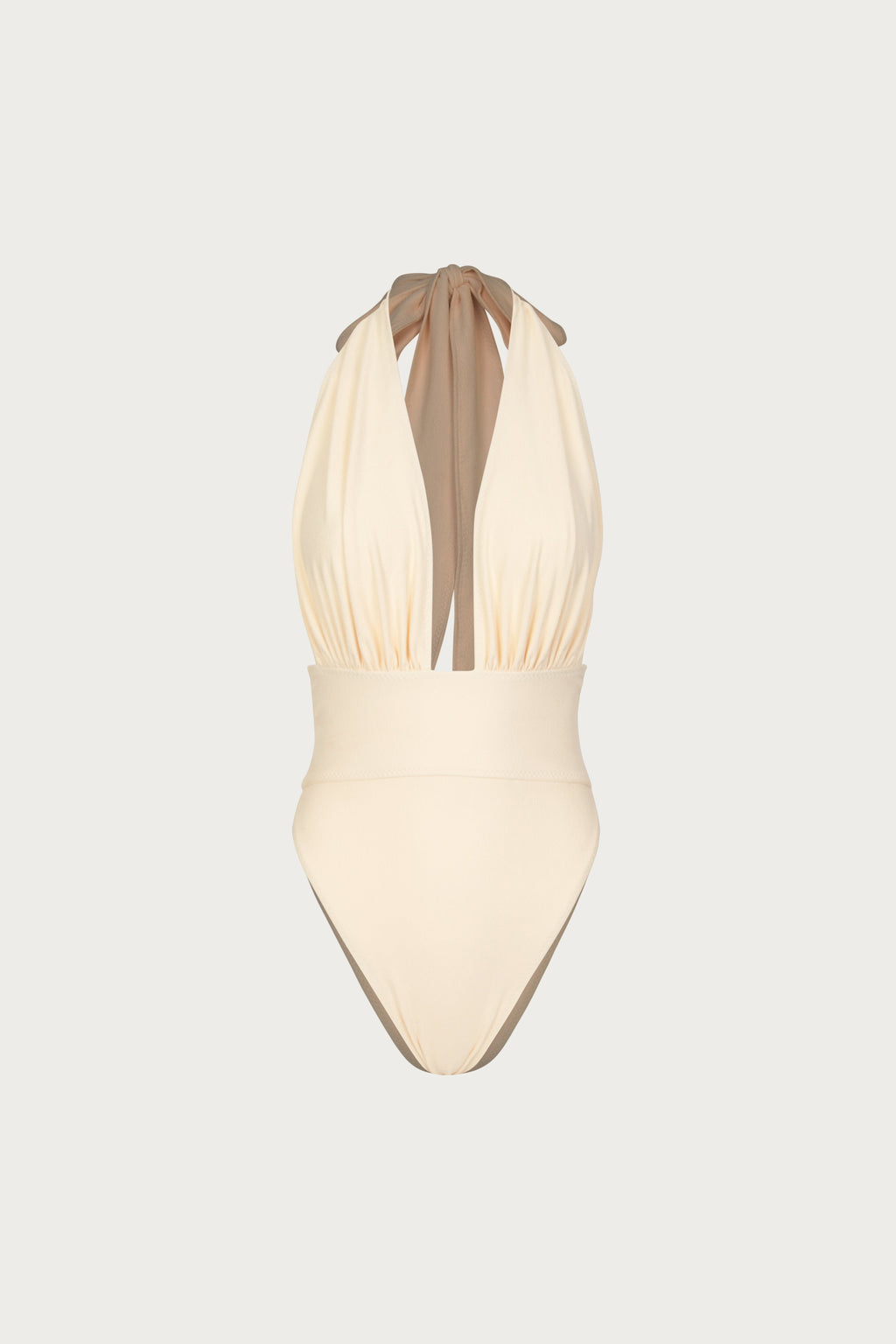 V One Piece (Faux Suede Cream)