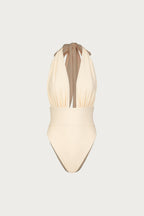 V One Piece (Faux Suede Cream)