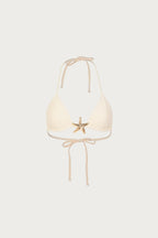 Starfish Triangle Top (Faux Suede Cream)