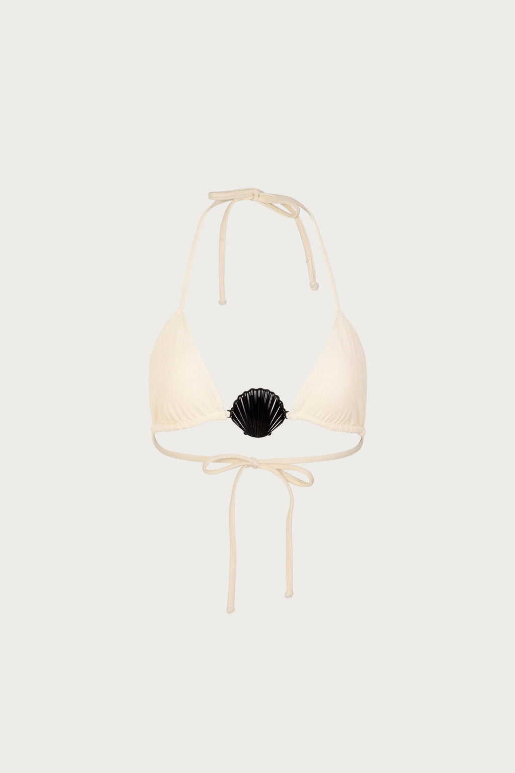 Shell Triangle Top (Faux Suede Cream)