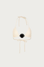 Shell Triangle Top (Faux Suede Cream)
