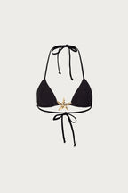 Starfish Triangle Top (Faux Suede Black)