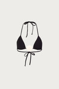 Shell Triangle Top (Faux Suede Black)