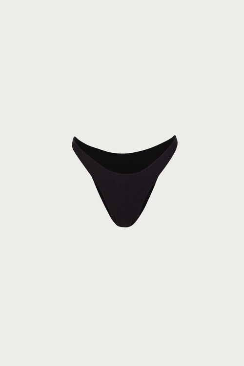 90s Bottom (Faux Suede Black)
