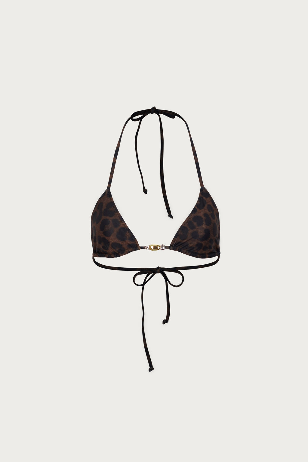 Stone Beaded Triangle Top (Cheetah)