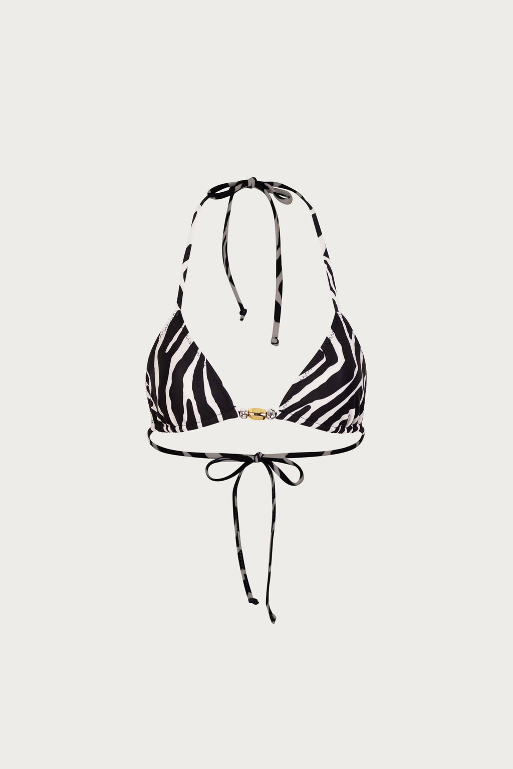 Stone Beaded Triangle Top (Zebra)