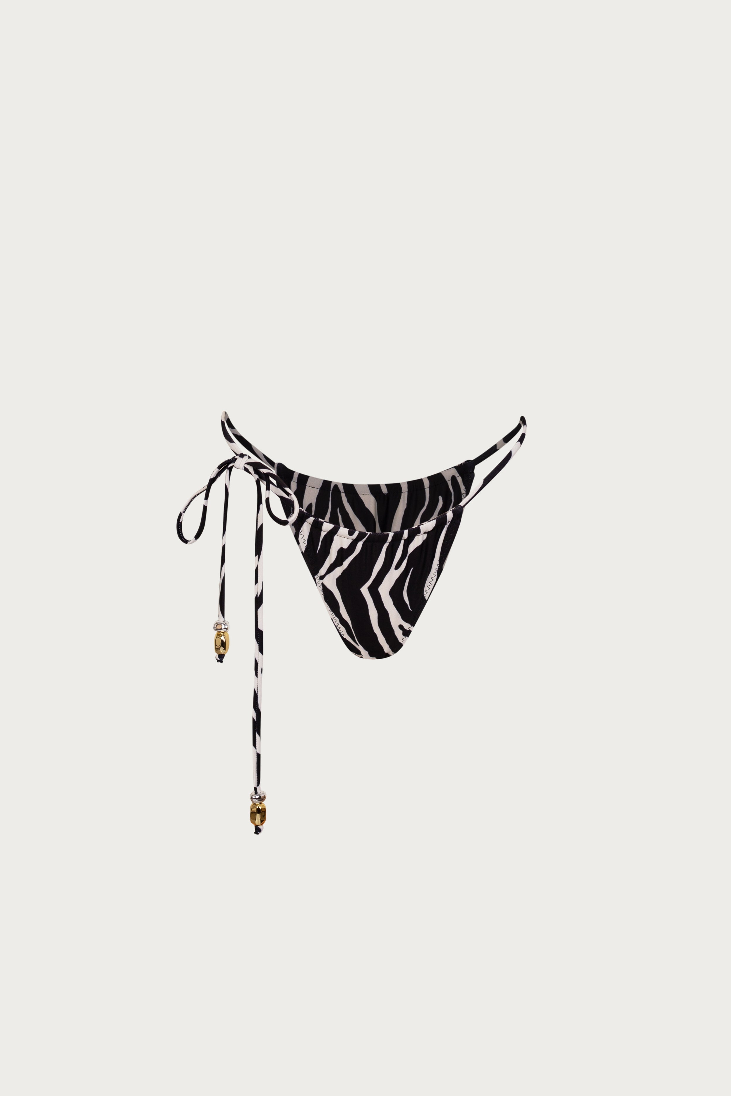 Stone Beaded String Bottom (Zebra)