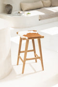 Uli Cowhide Backless Counter Stool