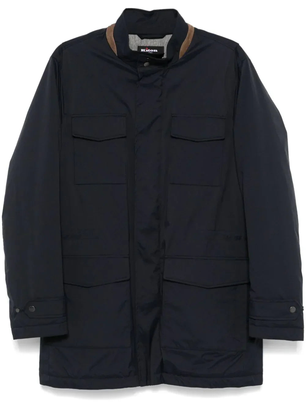 Kiton Padded Coat — Navy