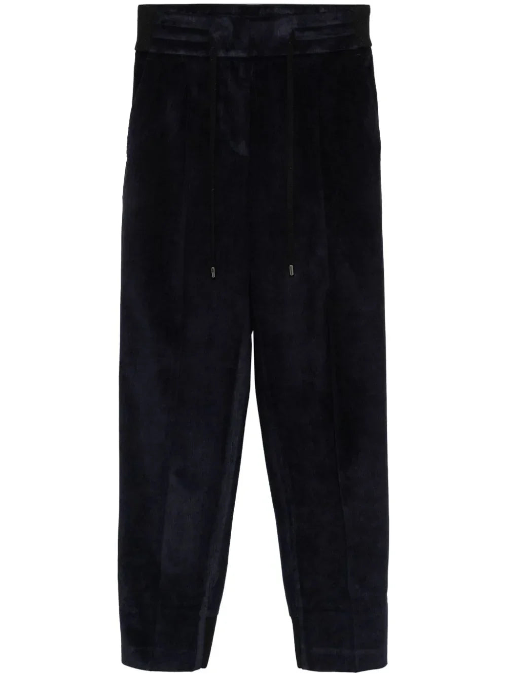 Peserico Tapered Needlecord Trousers — Navy