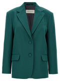 Dries Van Noten Birdy Blazer — Teal