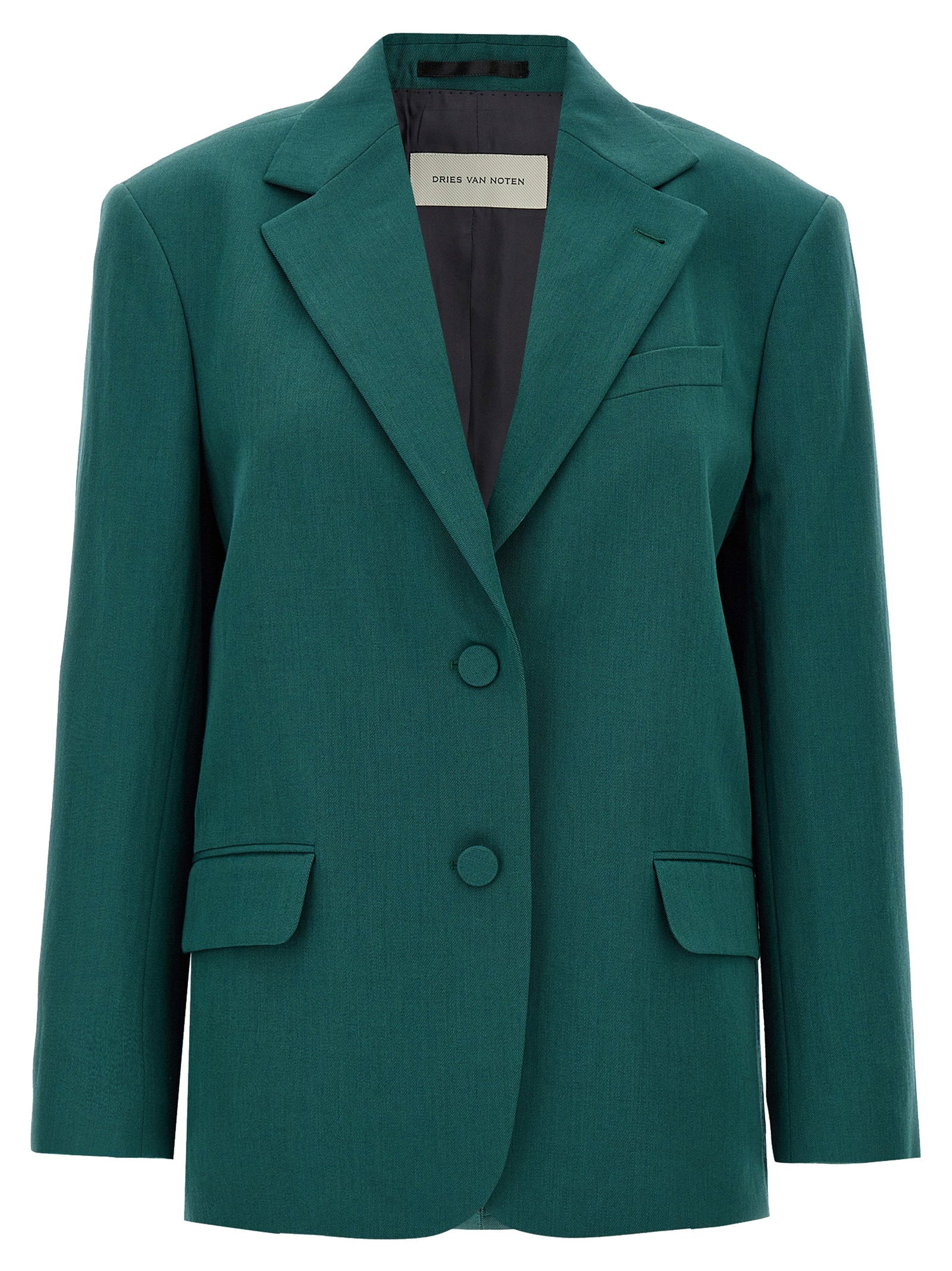 Dries Van Noten Birdy Blazer — Teal