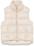 Peserico Goose Down Padded Gilet — Beige