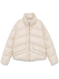 Peserico Quilted Goose Down Down Jacket — Beige