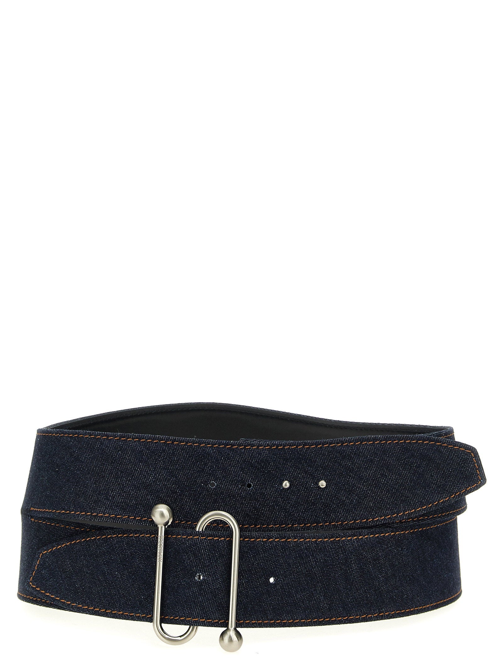 Sportmax Denim Maxi Belt — Navy