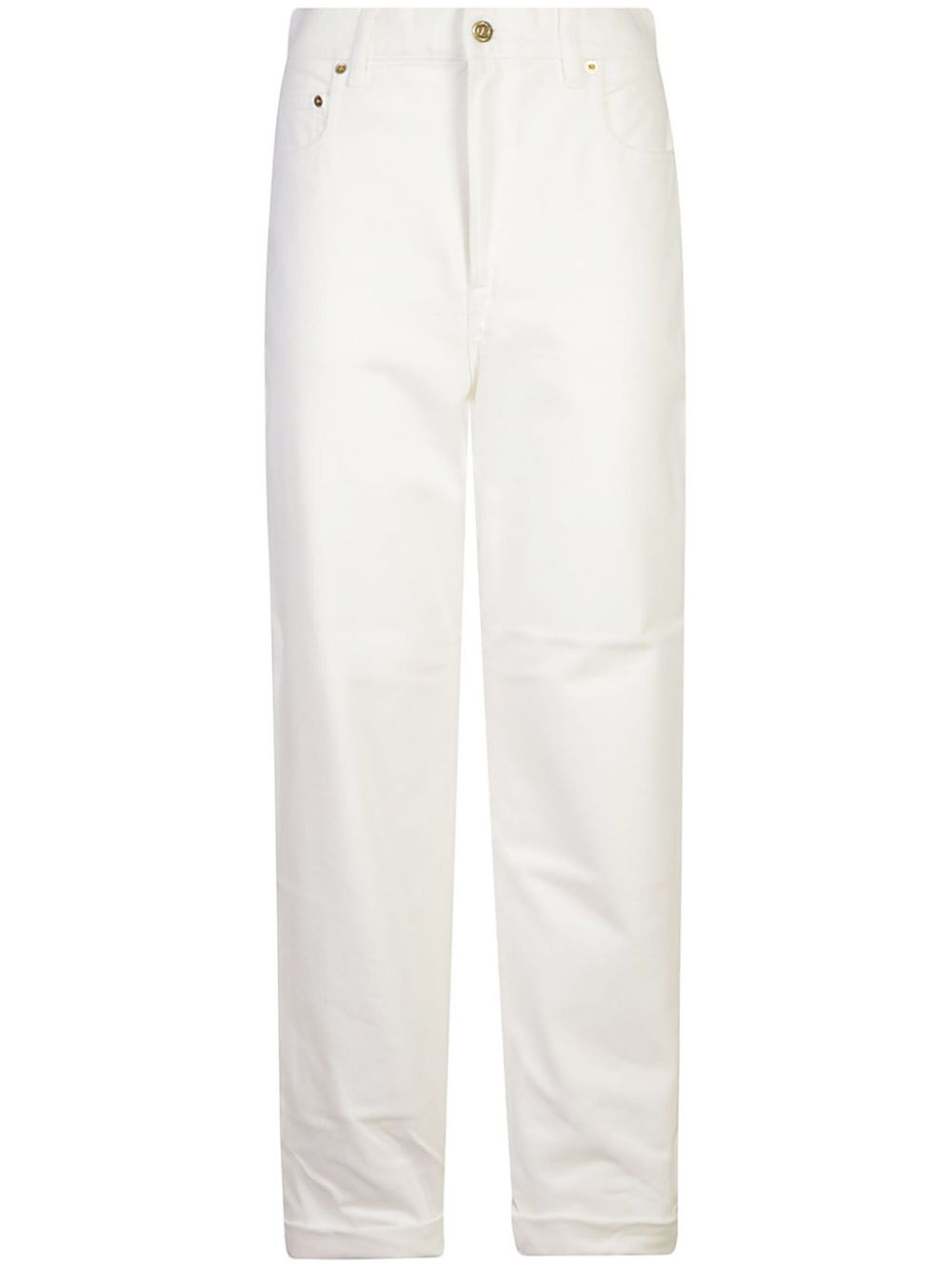 Golden Goose Straight-Leg White Cotton Jeans — White